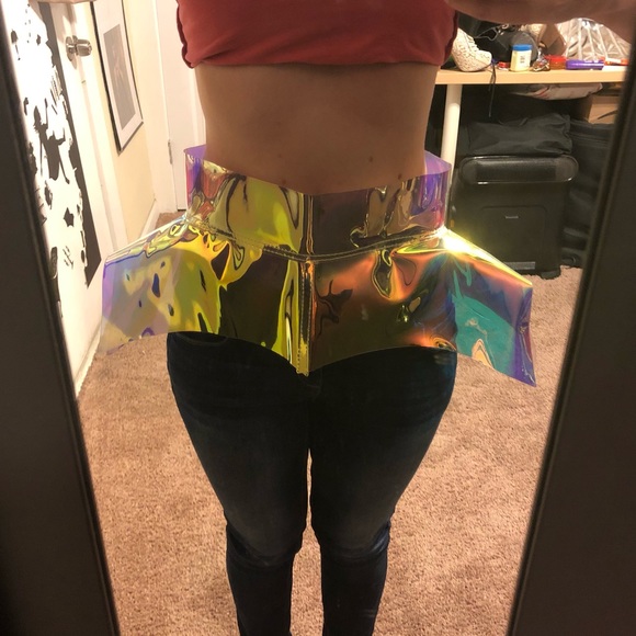 PVC Rave skirt vinyl festival leather harness edc - Picture 3 of 5